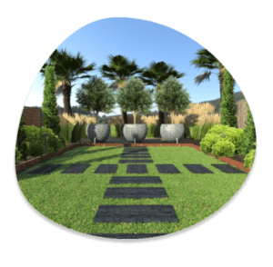 Plan de jardin 3D paysagiste conseil Paris et Ile de France.