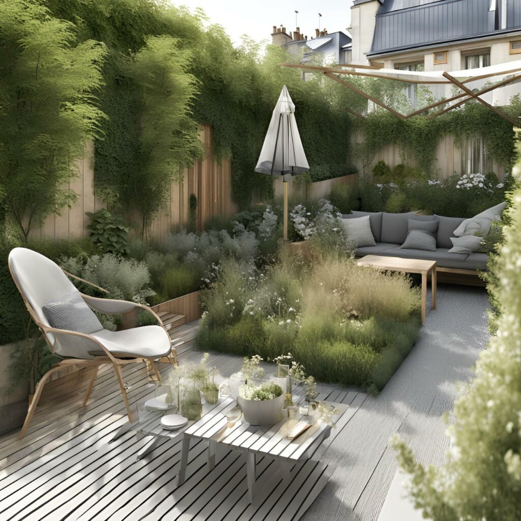 Sur mesure terrasse parisienne avec mon plan de jardin