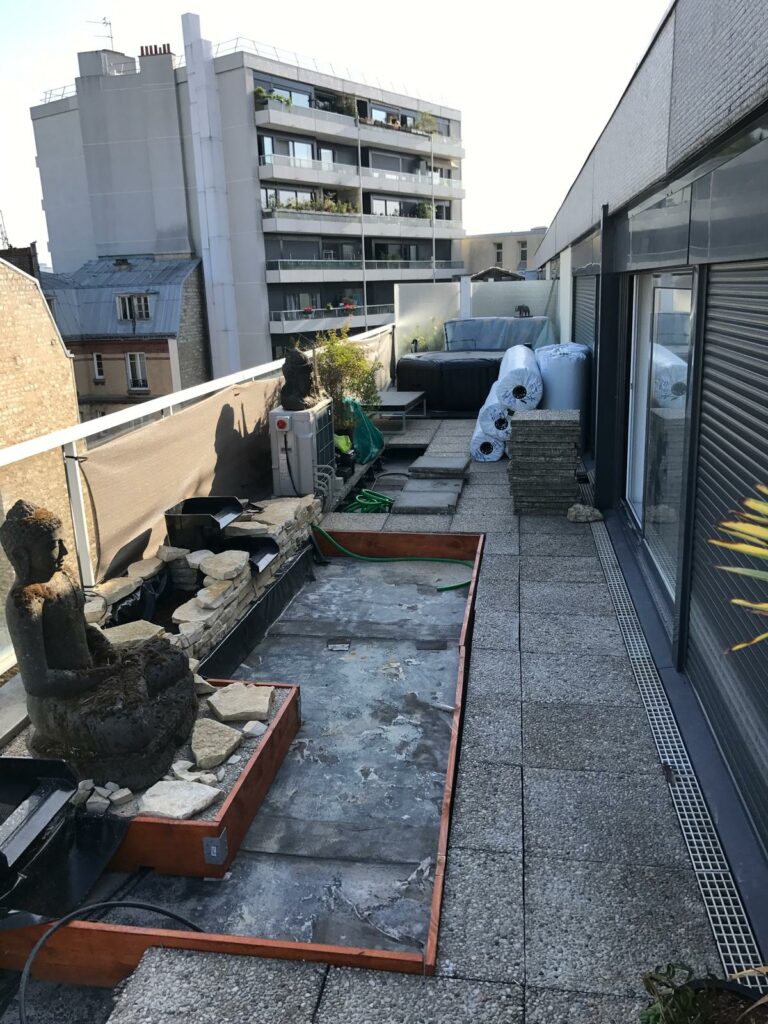 Aménagement terrasse parisienne