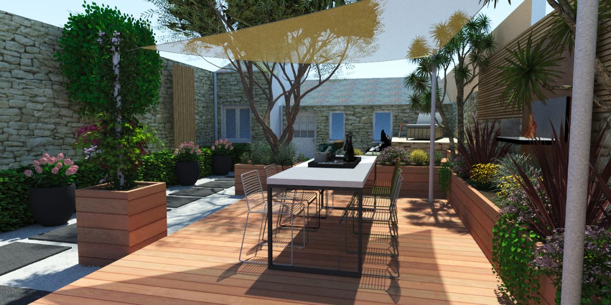 Plan de jardin 3D - Jardin sans entretien
